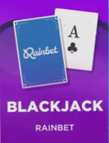 Regenwette Blackjack Karten Tisch